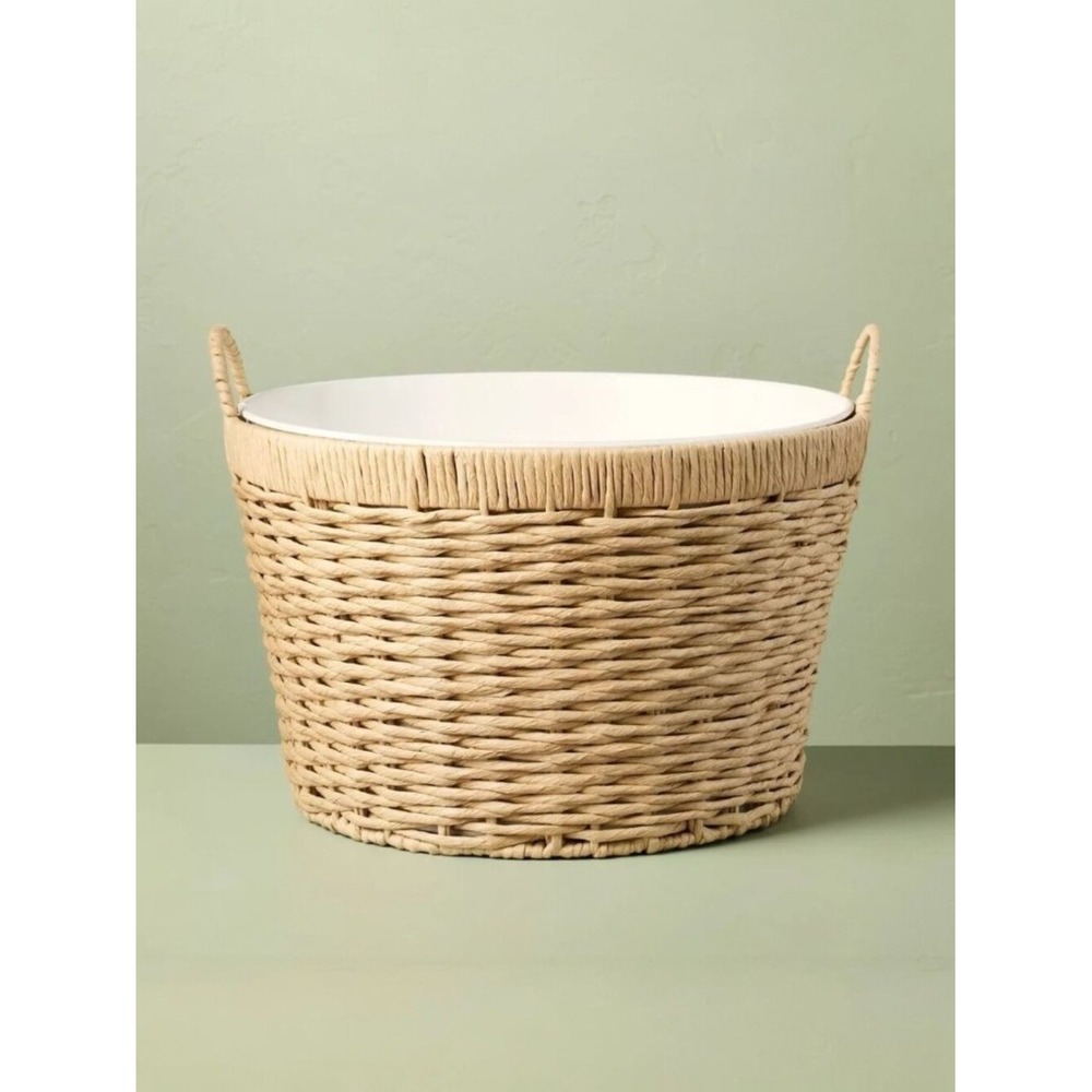 23L Woven Wrapped Metal Beverage Tub - Hearth & Hand Magnolia, Target 2025